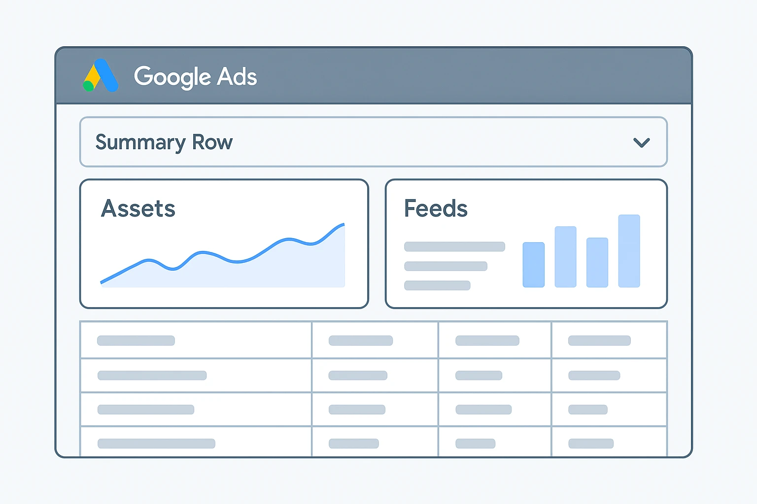 Google Ads Rolls Out Expandable Summary Row to Streamline Asset vs Feed Insights