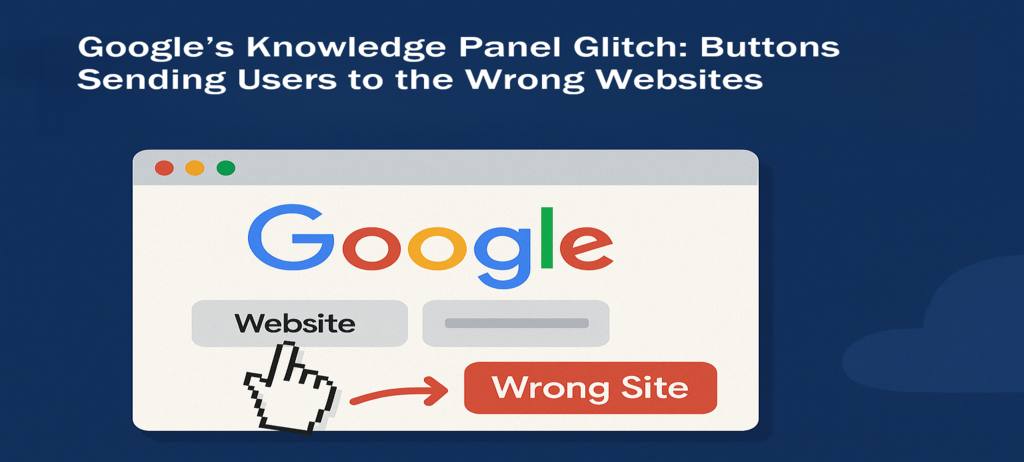 Google’s Knowledge Panel Glitch: Buttons Sending Users to the Wrong Websites
