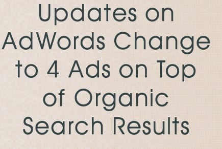 The Latest Google Adwords Update Of "Google"