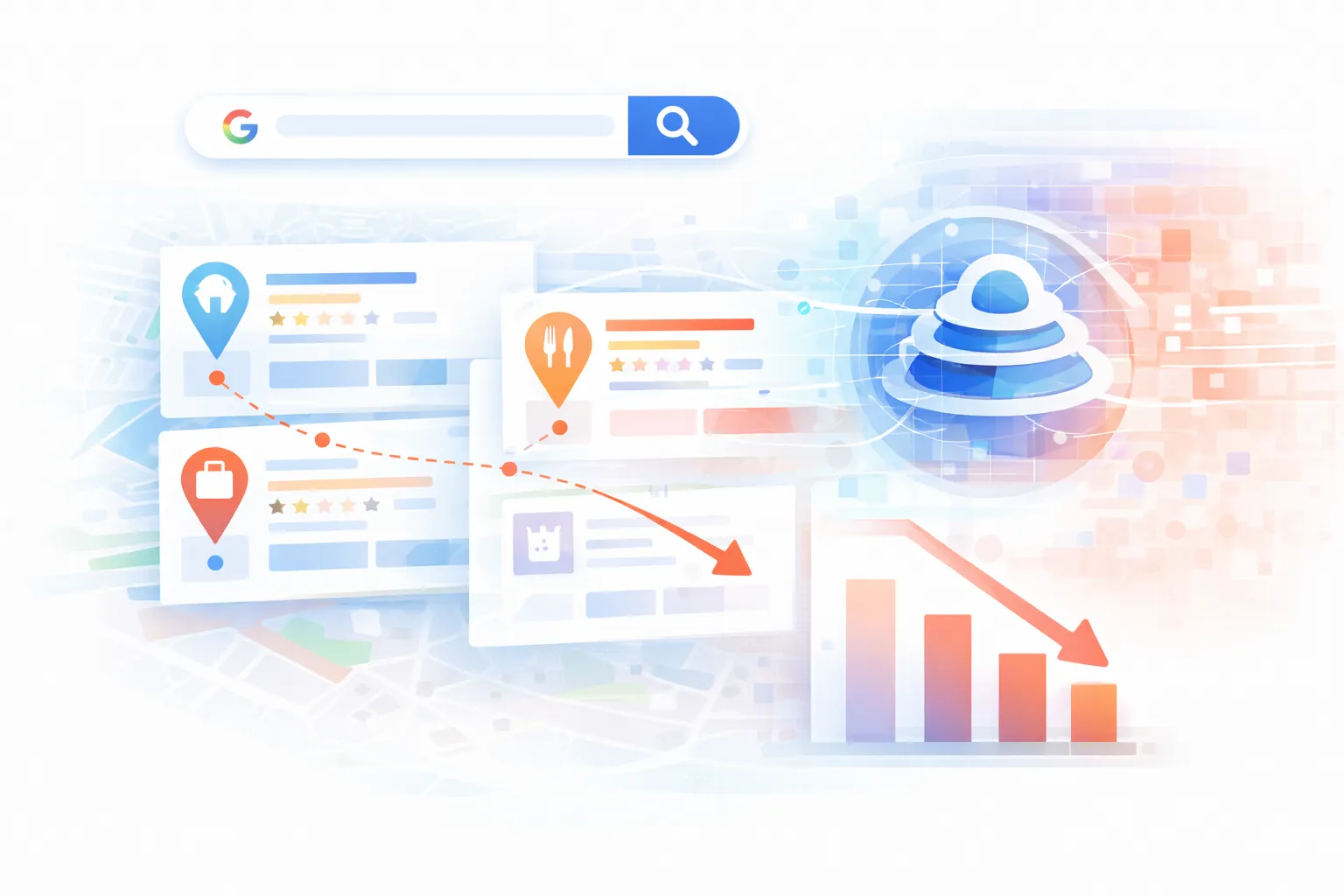Google AIO Replace Local Packs Visibility Drops