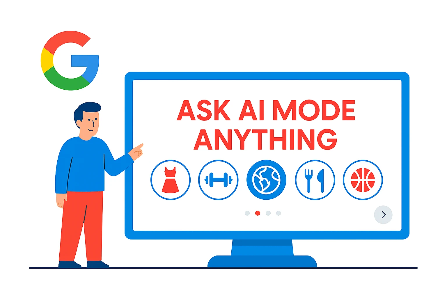 Google Ask AI Mode Anything Carousel