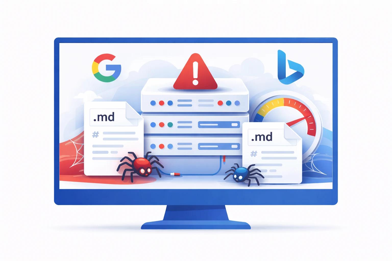 Google Bing Markdown Crawl Load Warning