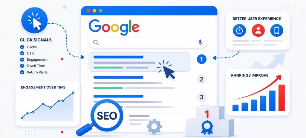 Google Click Signals Rankings SEO