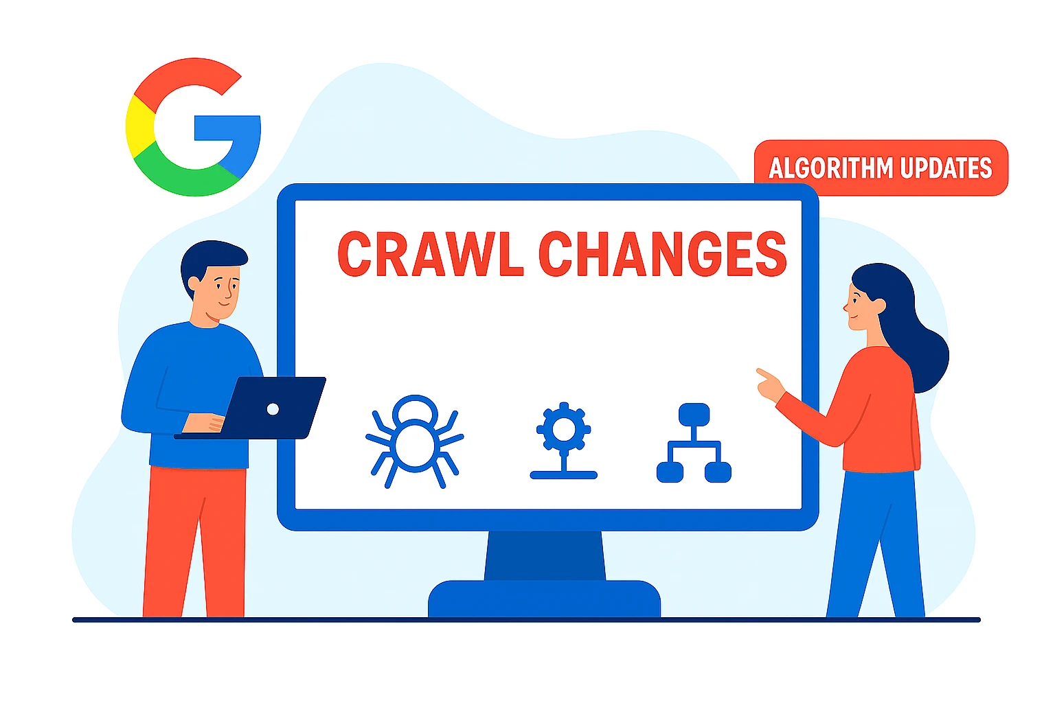 Google Crawl Changes Independent Algorithm Updates