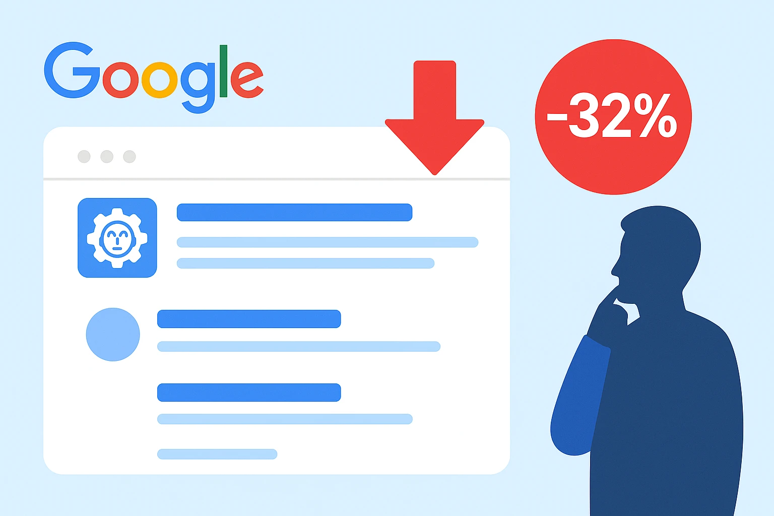 Google AI Overviews Slash Top Result CTR by 32%: