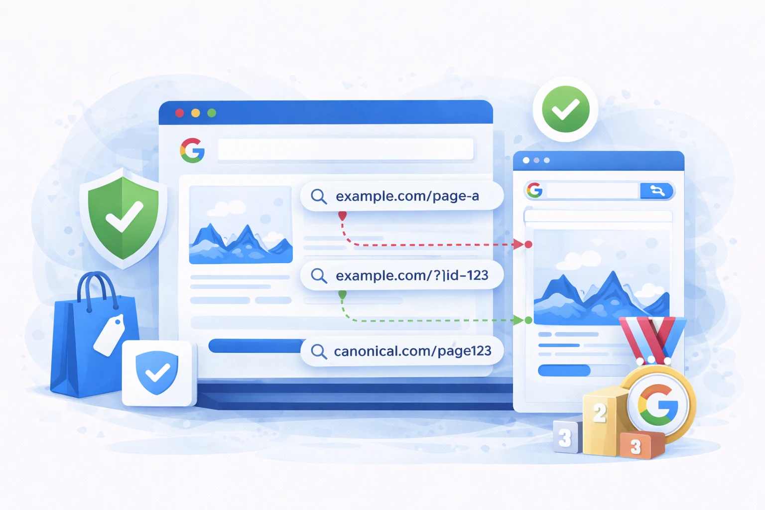 Google Multiple URLs Same Content