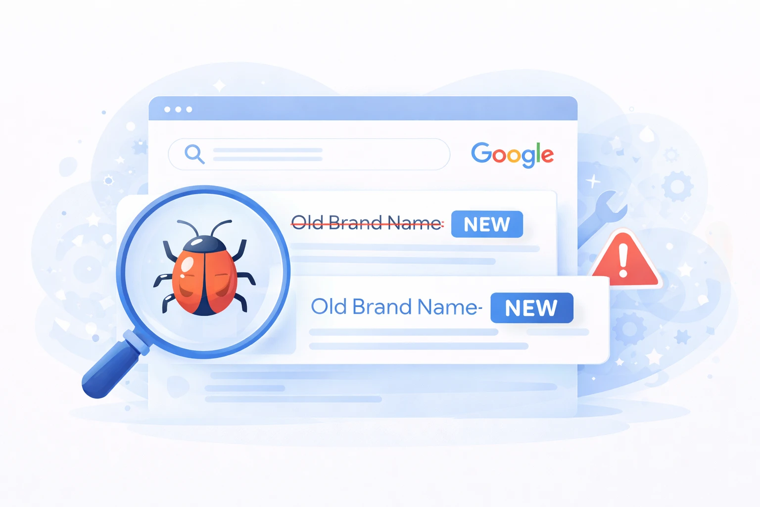 Google Old Branding SERP Bug Update