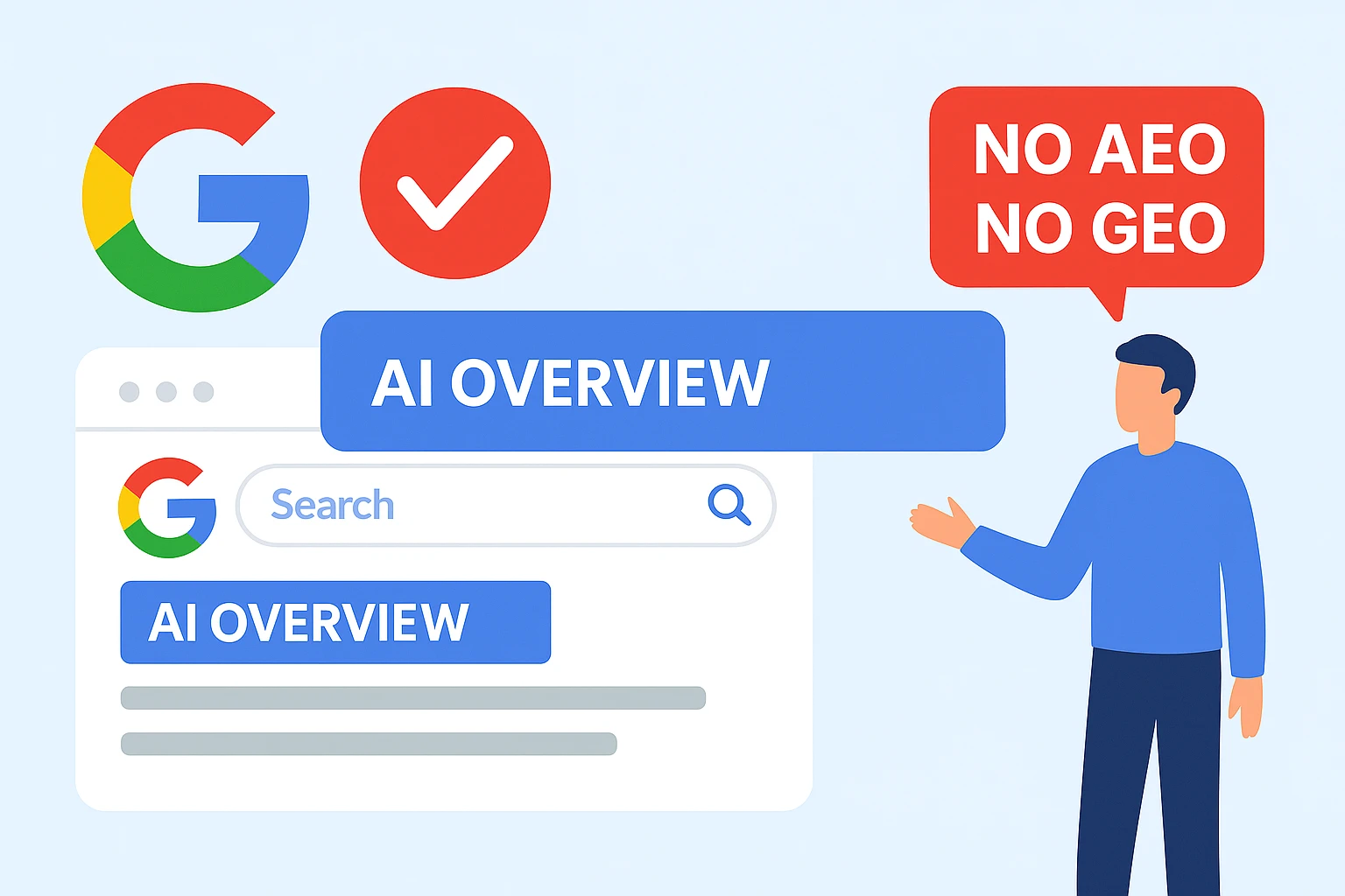 Google Confirms: No Need for AEO or GEO to Rank in AI Overviews