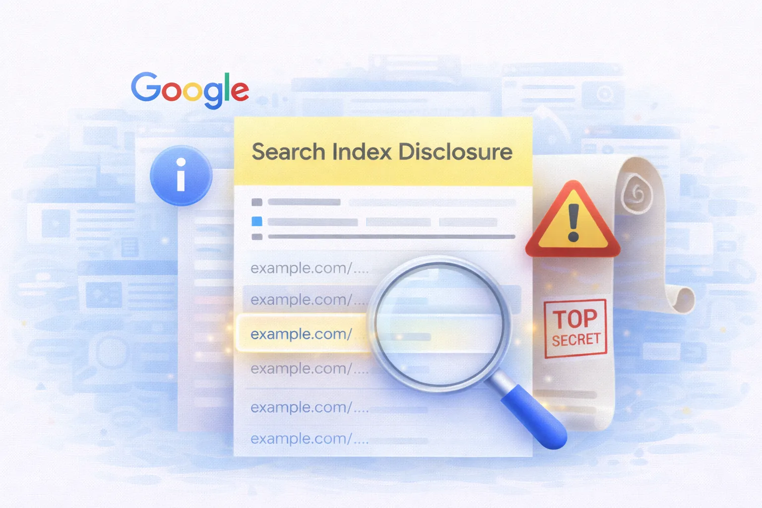 Google Risks Exposing Search Index Live Results