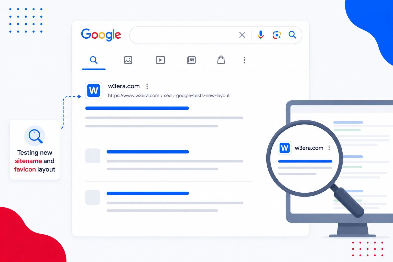 Google Sitename Favicon Layout Test Desktop Search