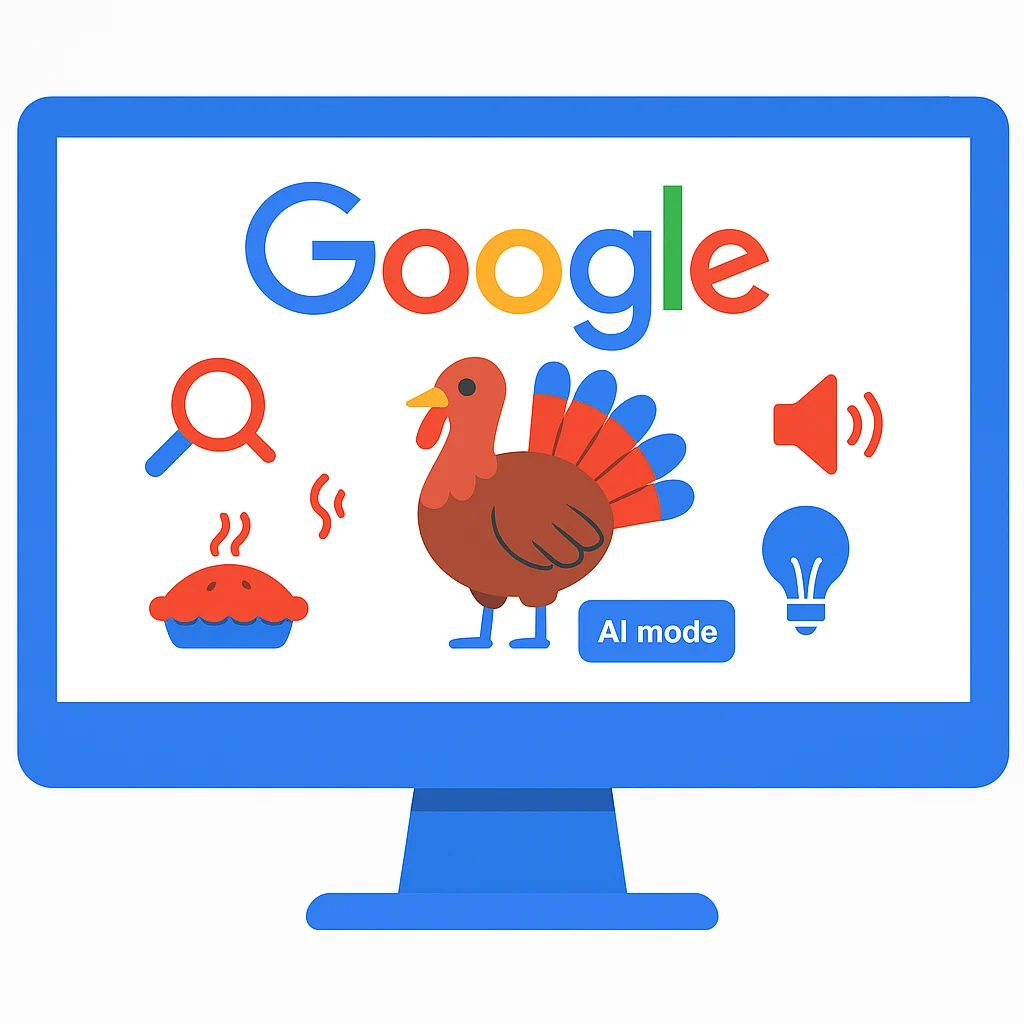 Google Thanksgiving Doodle AI Mode