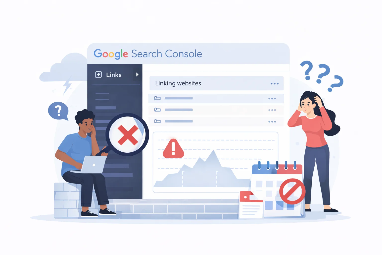 GSC Links Report Missing Data