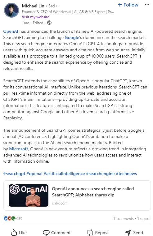 Michael Lin, Founder and CEO of Wonders.ai