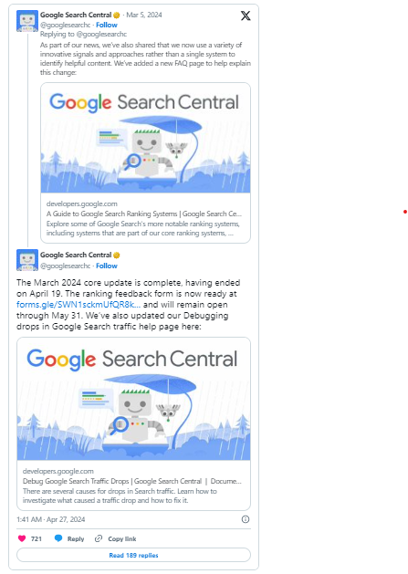 google search central - march core update