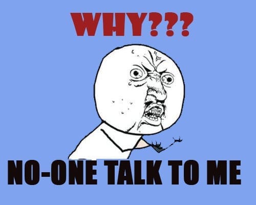 No-One Talks to You On FACEBOOK