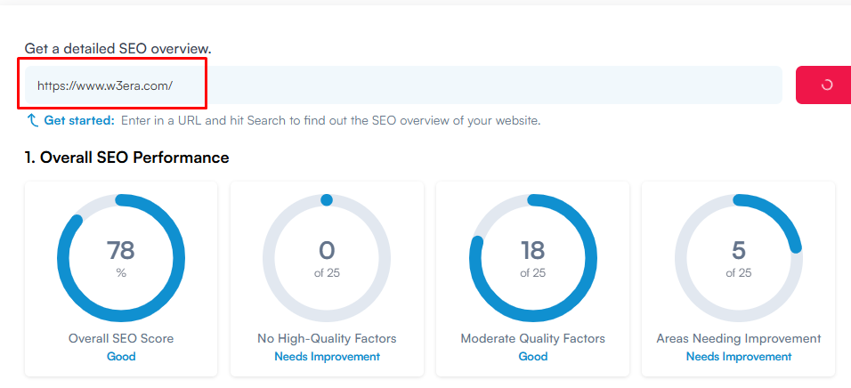 W3era Website SEO Analyzer