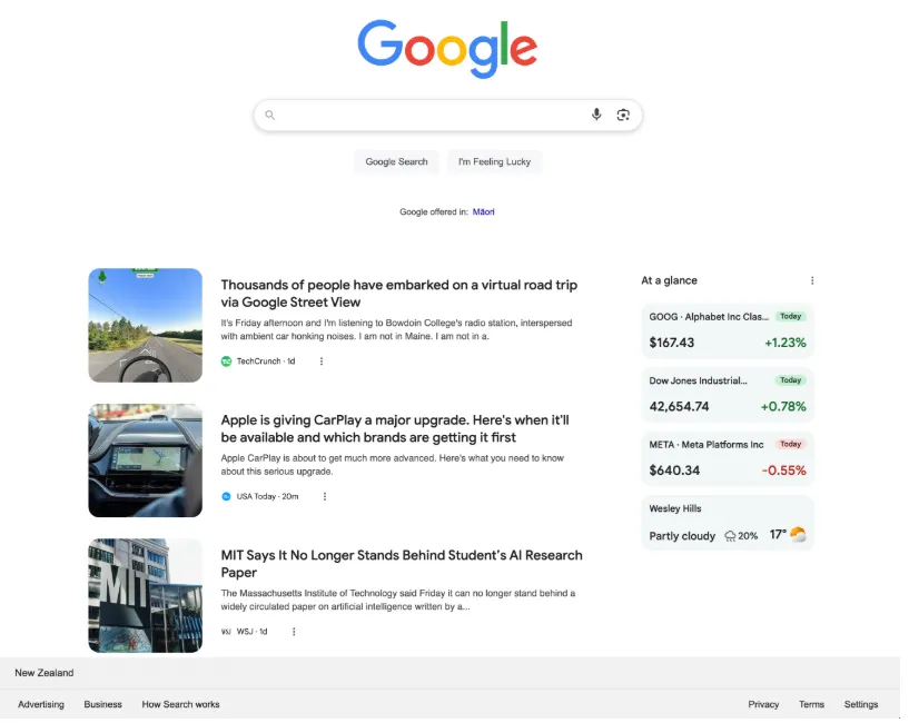 google begins rolling out discover on desktop