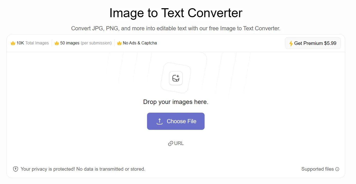 Image To Text Converter