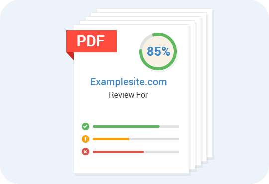 branded PDF report