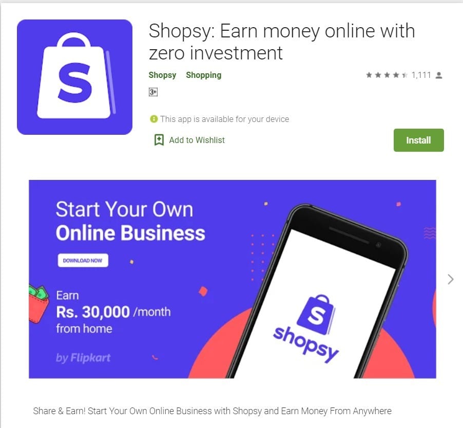 Earn Money Online Using Shopsy